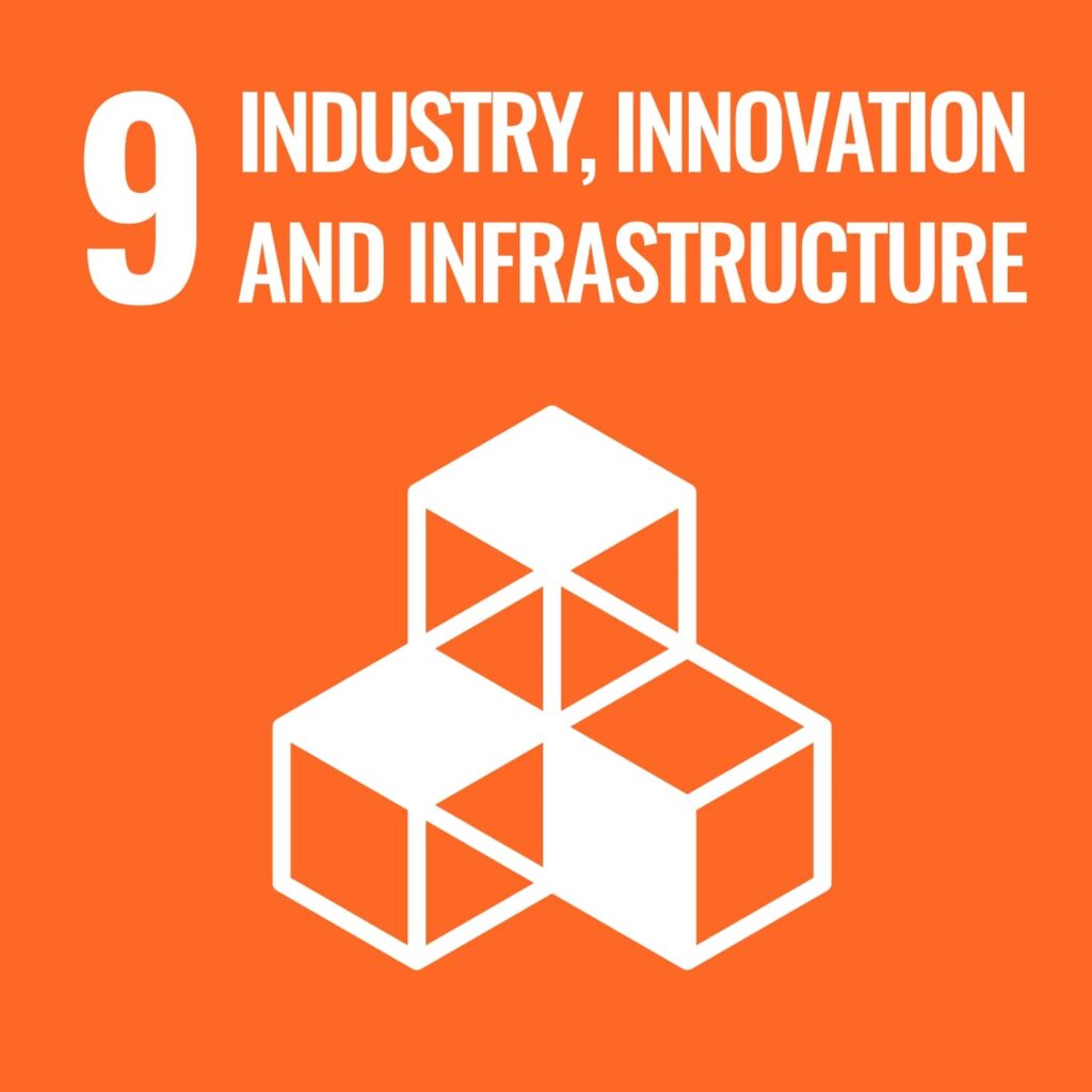 Visual icon for SDG 9, Industry, innovation and infrastructure