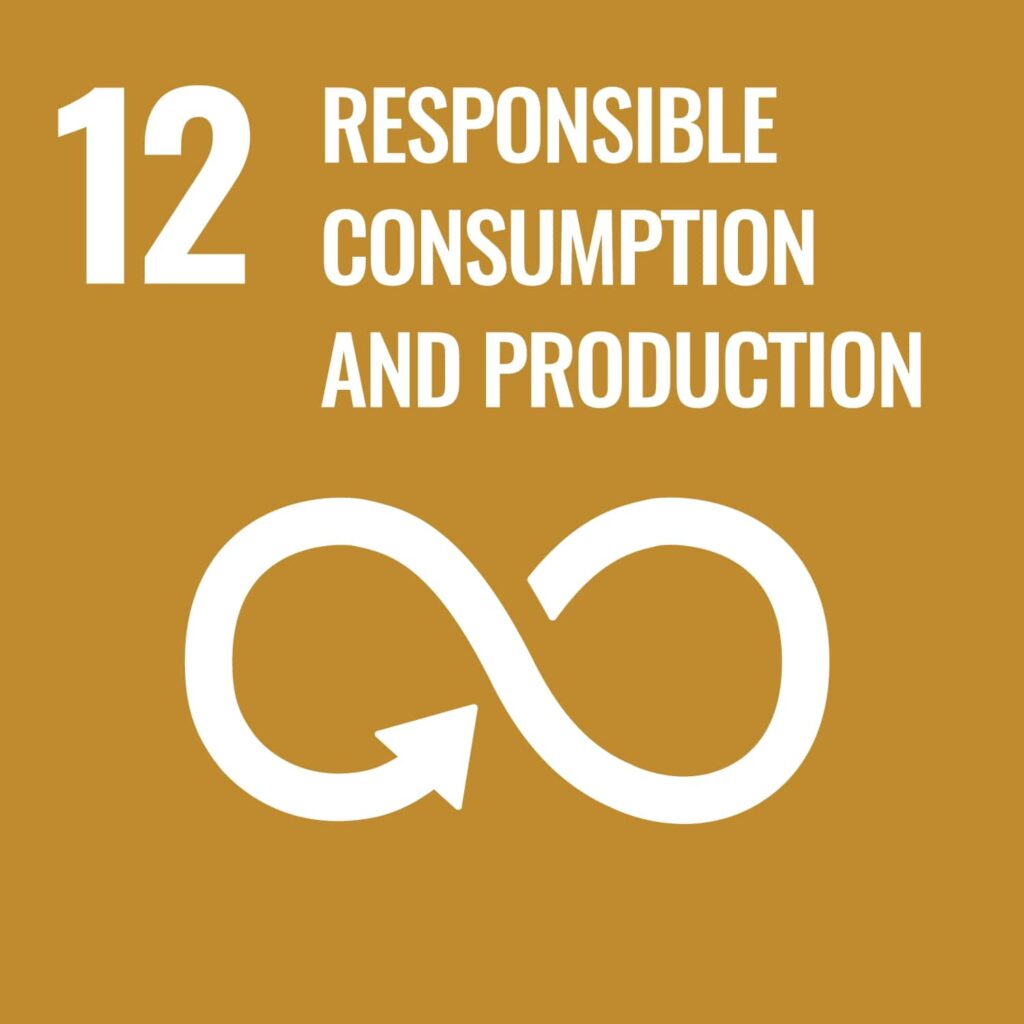 Visual icon for SDG 12, Responsible consumption and production